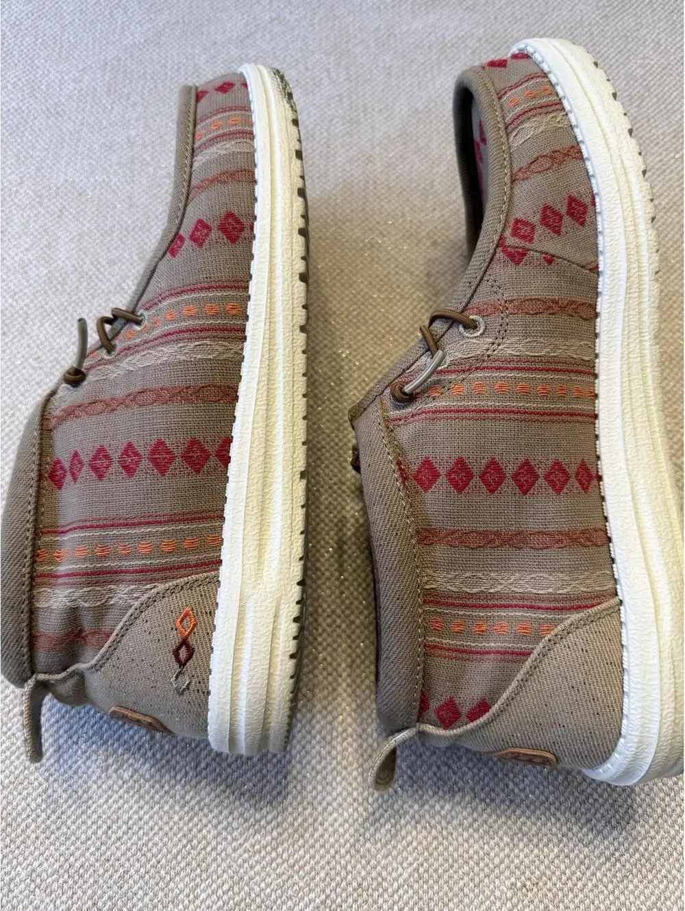Dude Shoes Casual Patterned Canvas Sneakers